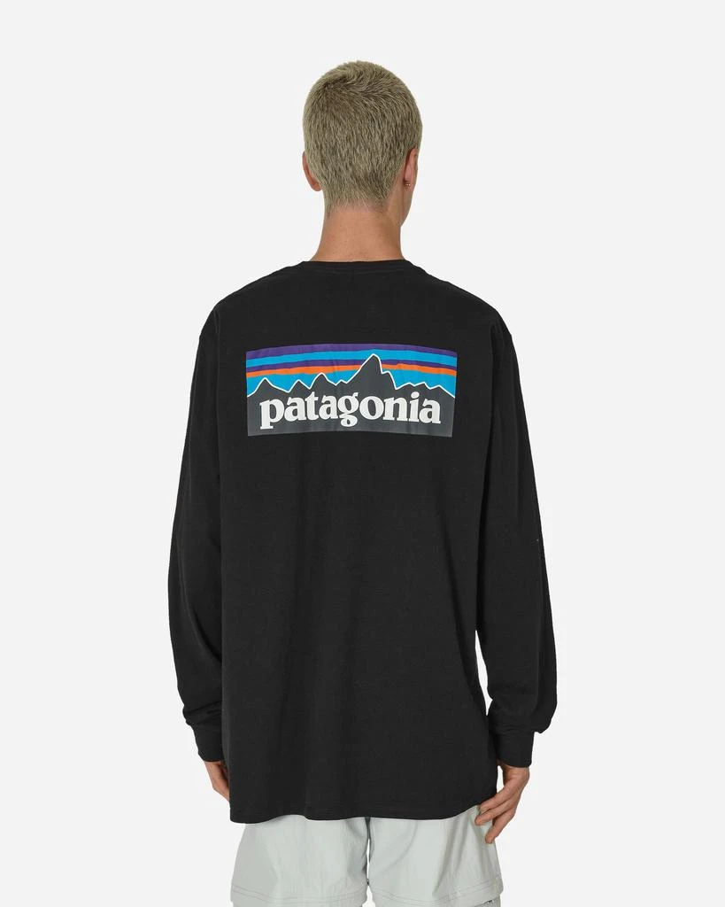 Patagonia P-6 Logo Responsibili Longsleeve T-Shirt Black 3