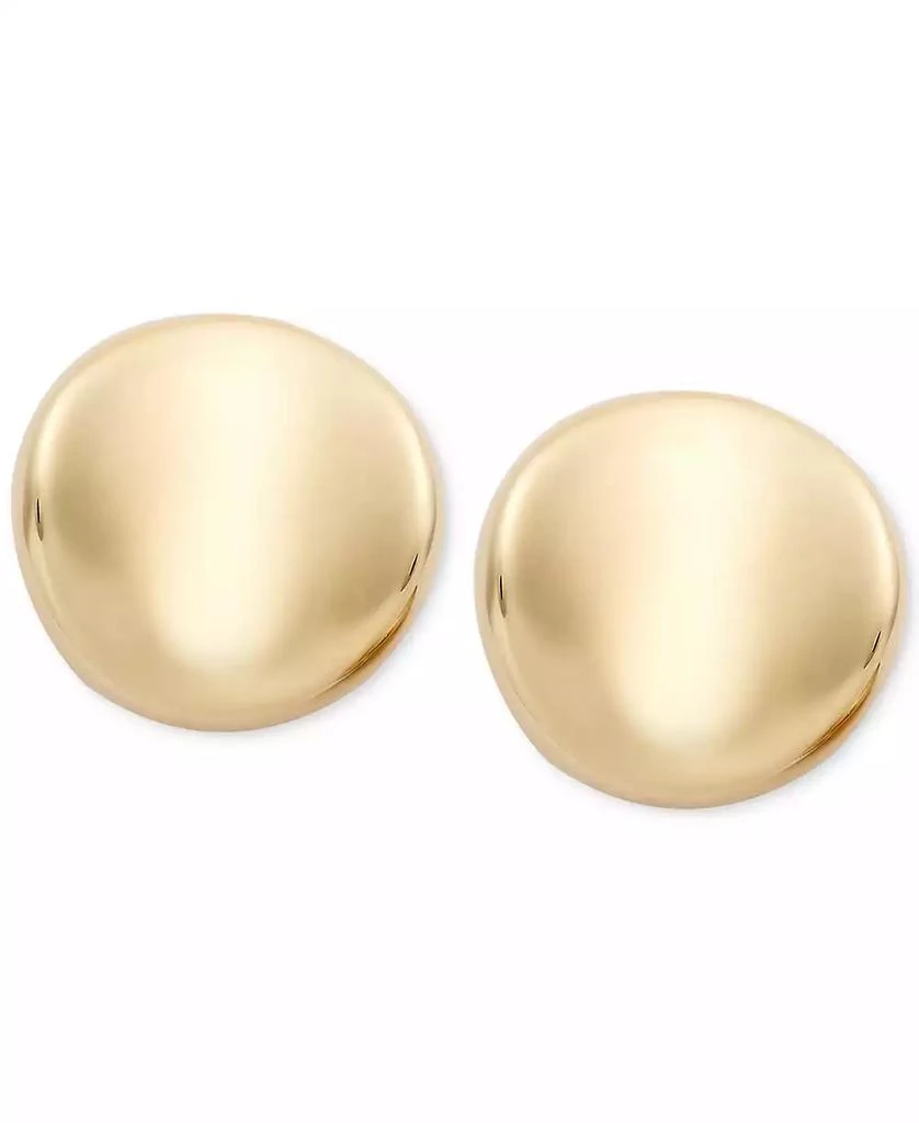 Macy's Disc Stud Earrings in 14k Gold 1