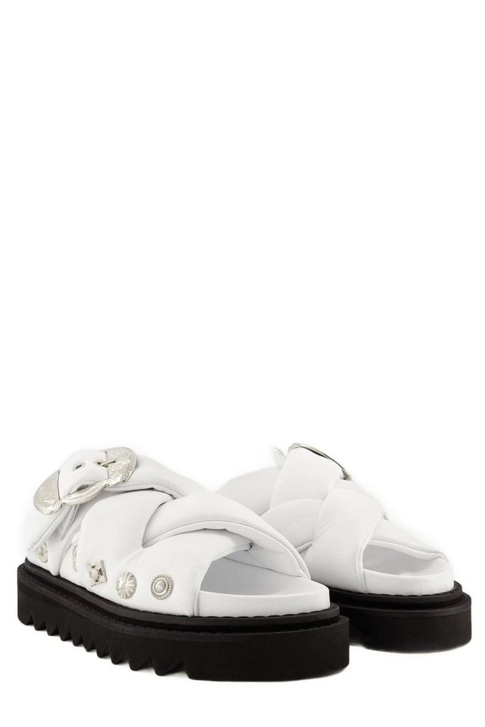 Toga Pulla Toga Pulla Buckled Puffer Sandals