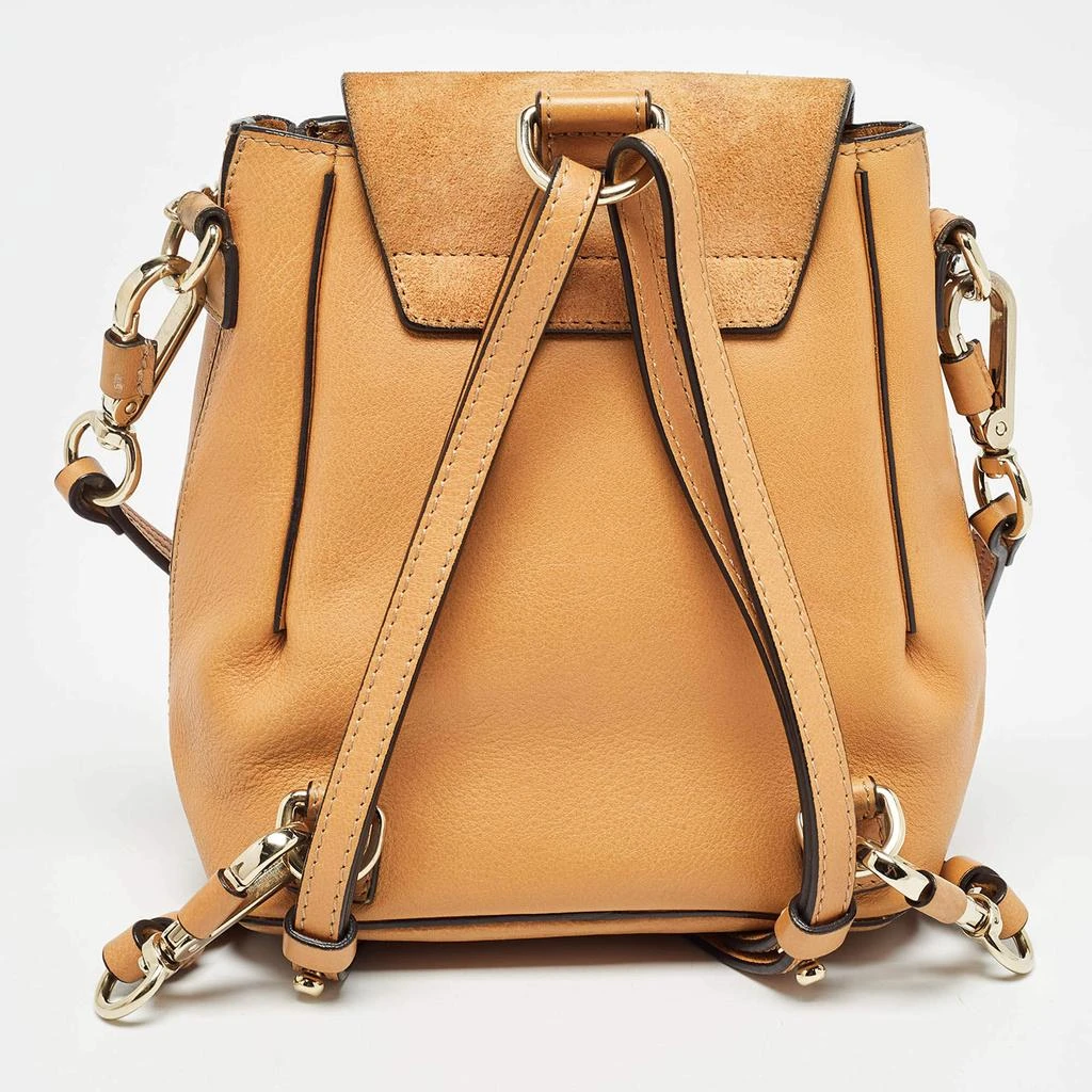Chloé Chloe Tan Leather and Suede Mini Faye Daye Backpack 4