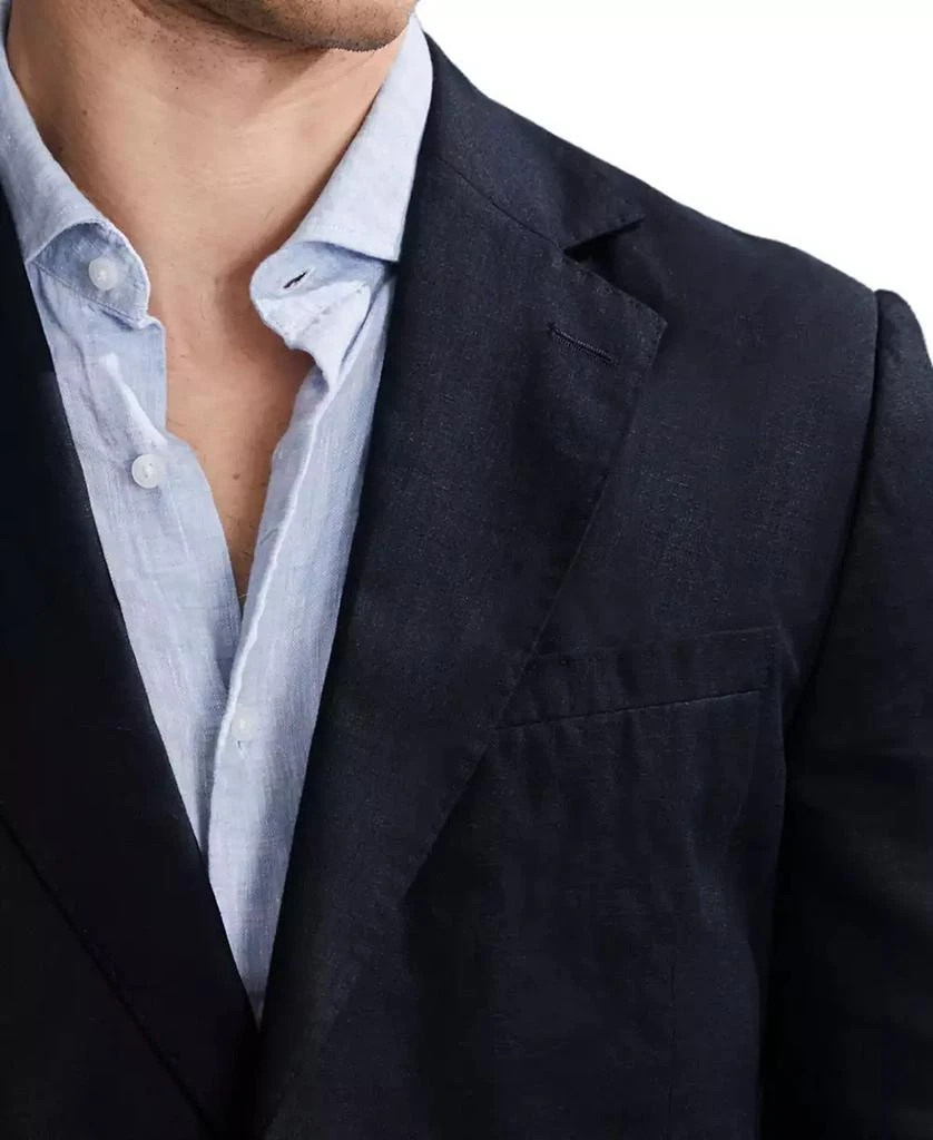 REISS Men
s Tailored-Fit Single Breasted Linen Blazer 4