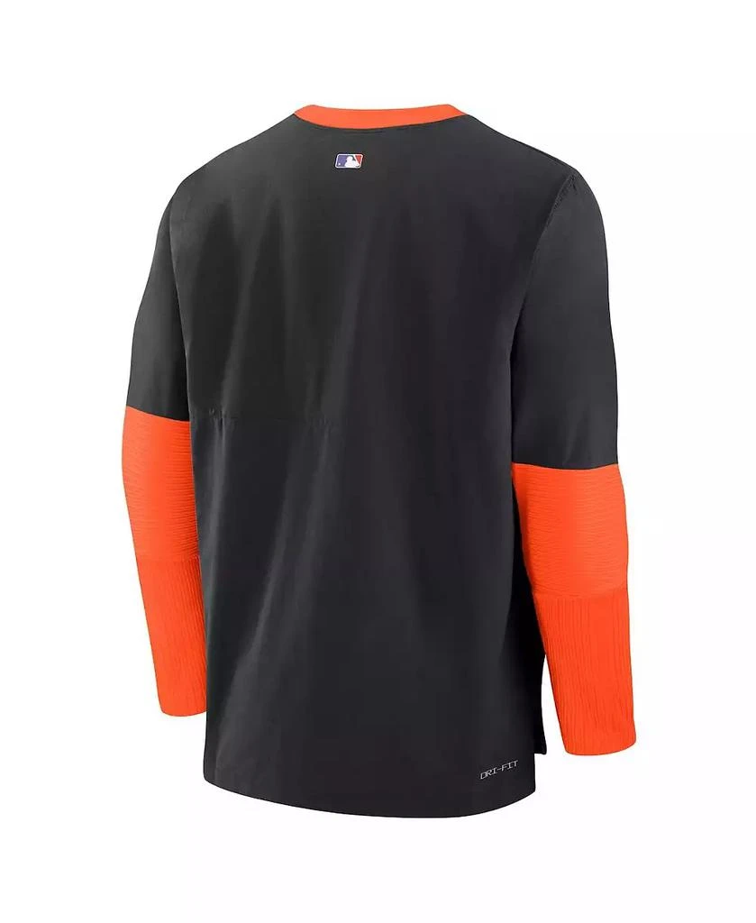 NIKE Men's Black/Orange San Francisco Giants 2025 City Connect Authentic Collection Lightweight Player Tri-Blend Performance Long Sleeve T-Shirt 3