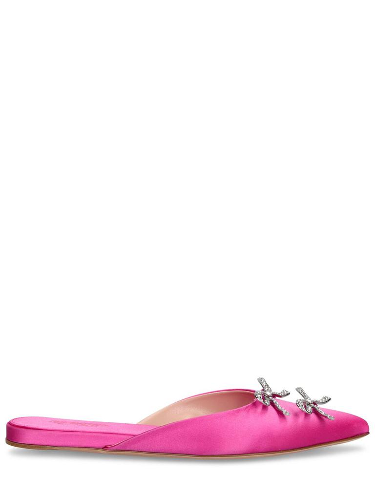 Giambattista Valli 5mm Satin Flat Mules