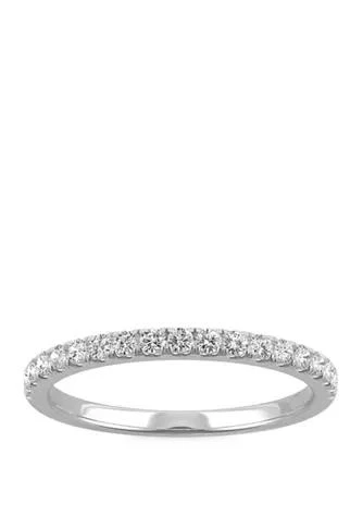 Charles 
Colvard 1/3 ct. t.w. Lab Created Moissanite Anniversary Band in 14K White Gold