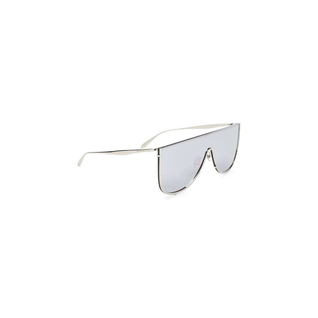 サングラス ALAIA MASK SUNGLASSES IN L ALAÏA BLACK/SILVER MASK SUNGLASSES |ALAÏA US