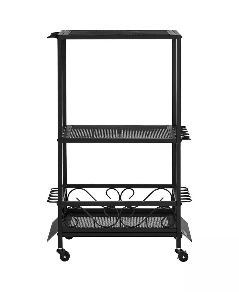 Mecale Fishing Rod Holder, 10-Rod Mobile Pole Rack Cart with Wheels for Garage or Home Fishing Gear Storage 9