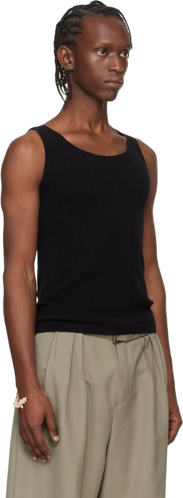 Dries Van Noten Black Rib-Knit Tank Top 2