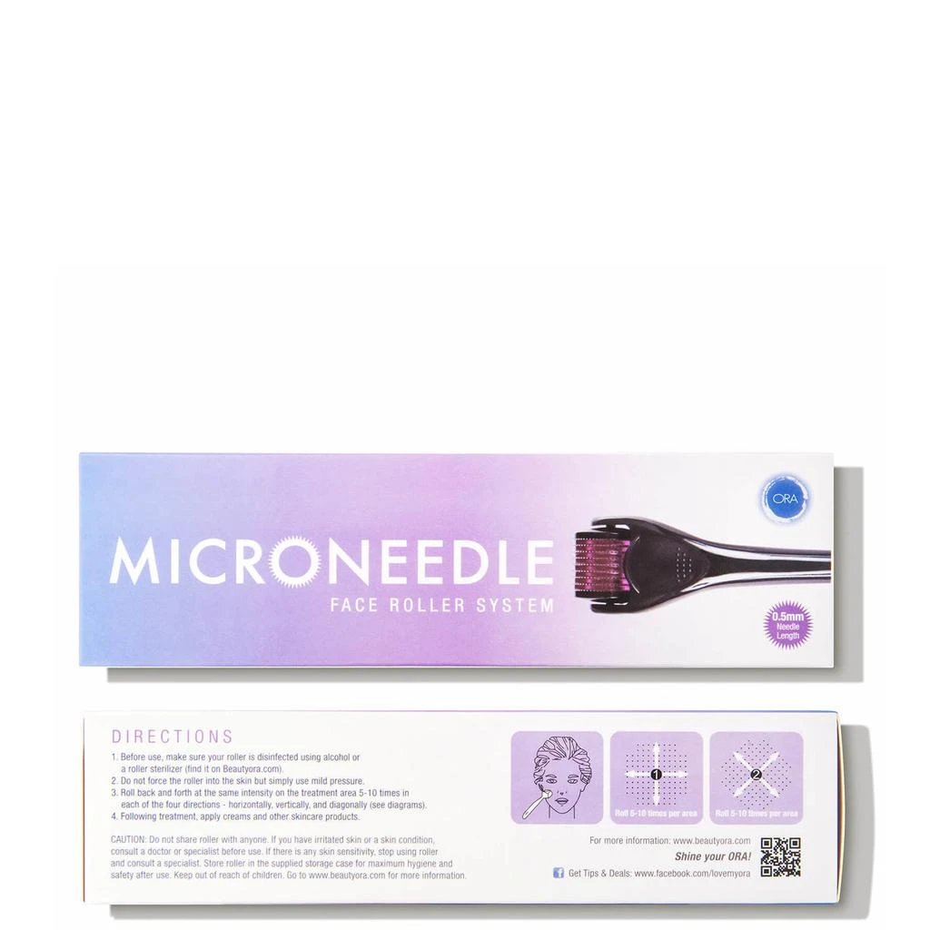 Beauty ORA Beauty ORA Face Microneedle Dermal Roller System 0.5mm - Purple/Black 3