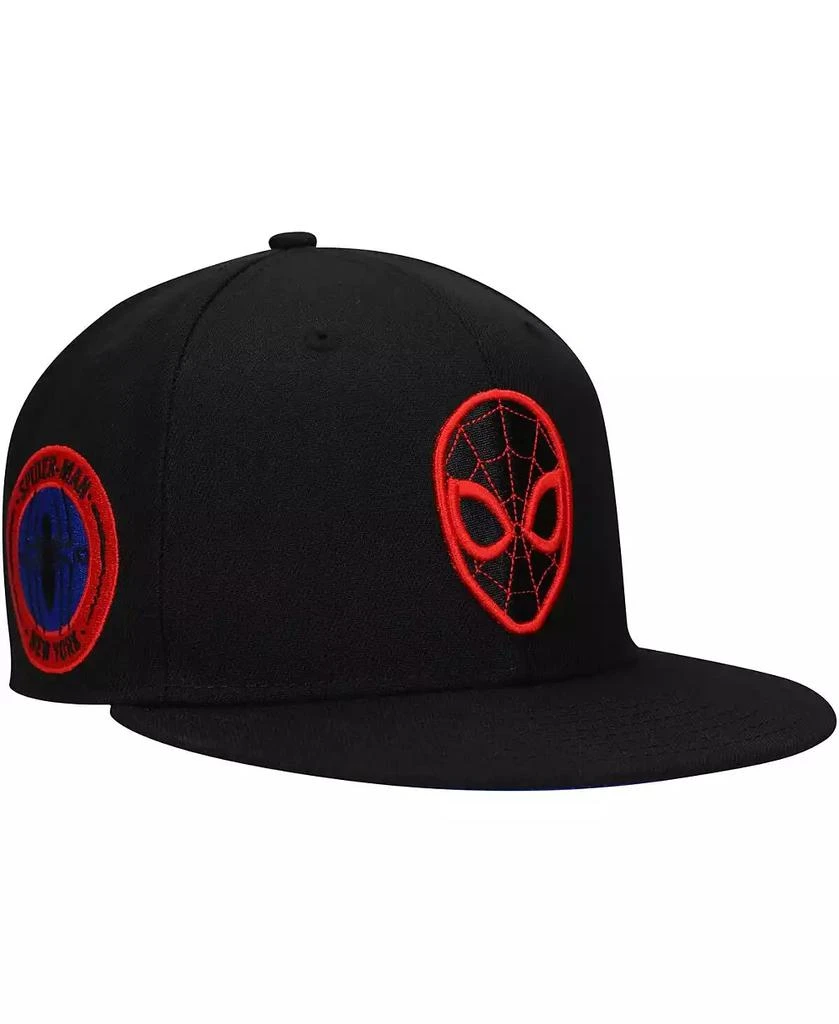 Marvel Men's Black Spiderman Logo Elements Fitted Hat 1