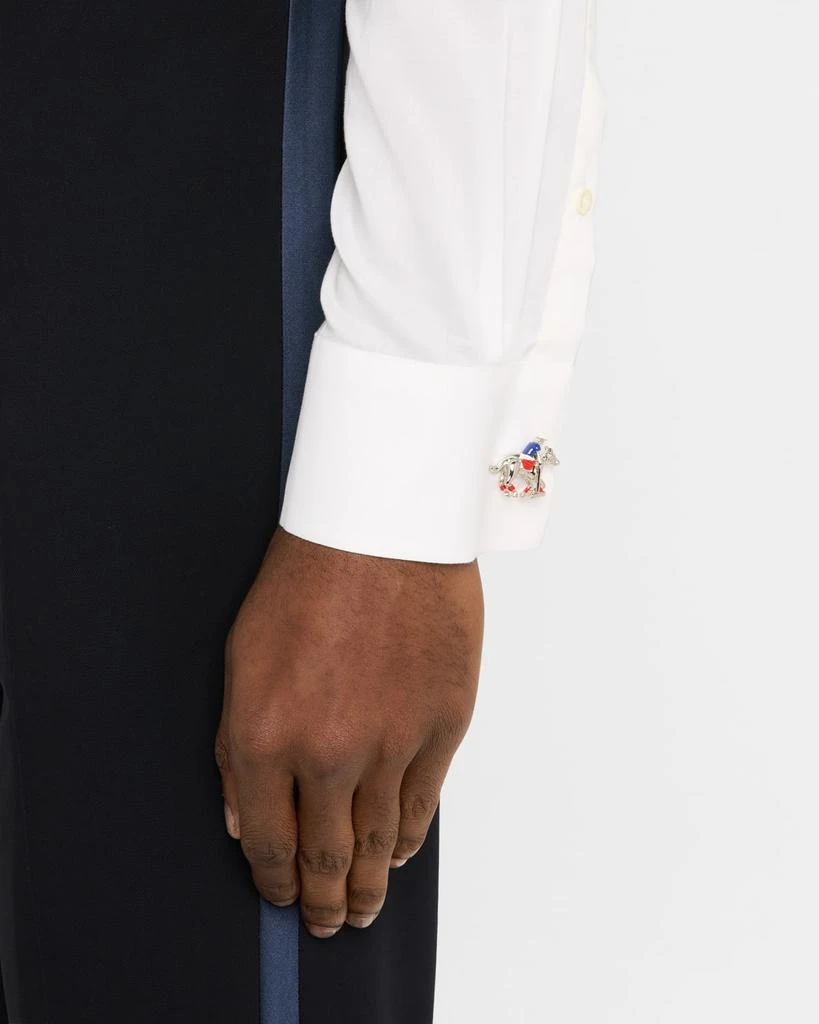 LINK UP Men's Jockey Enamel Cufflinks 2