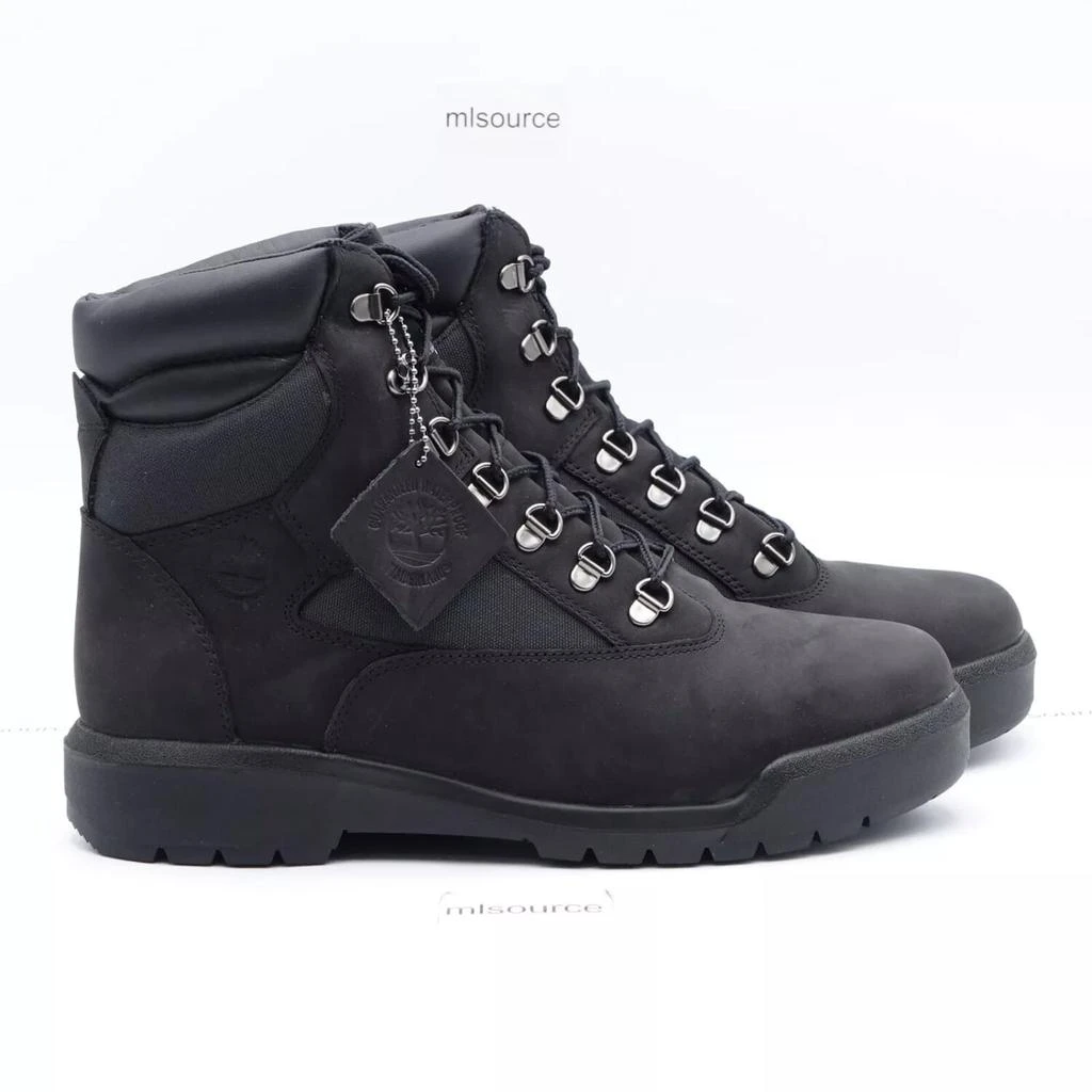 Timberland 6 Inch Waterproof Field Boot Black Nubuck  TB-0A17KC-001 Men's 1