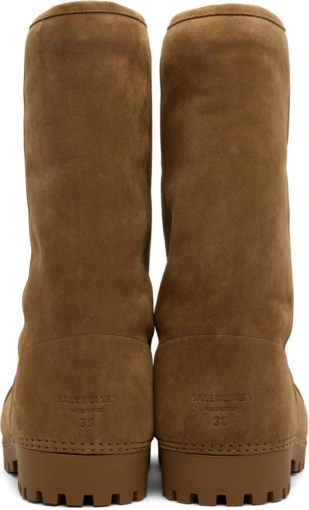 Balenciaga Tan Alaska Fur High Boots 2
