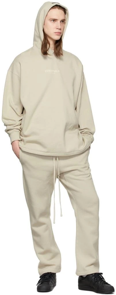 Essentials Beige Relaxed Hoodie 4