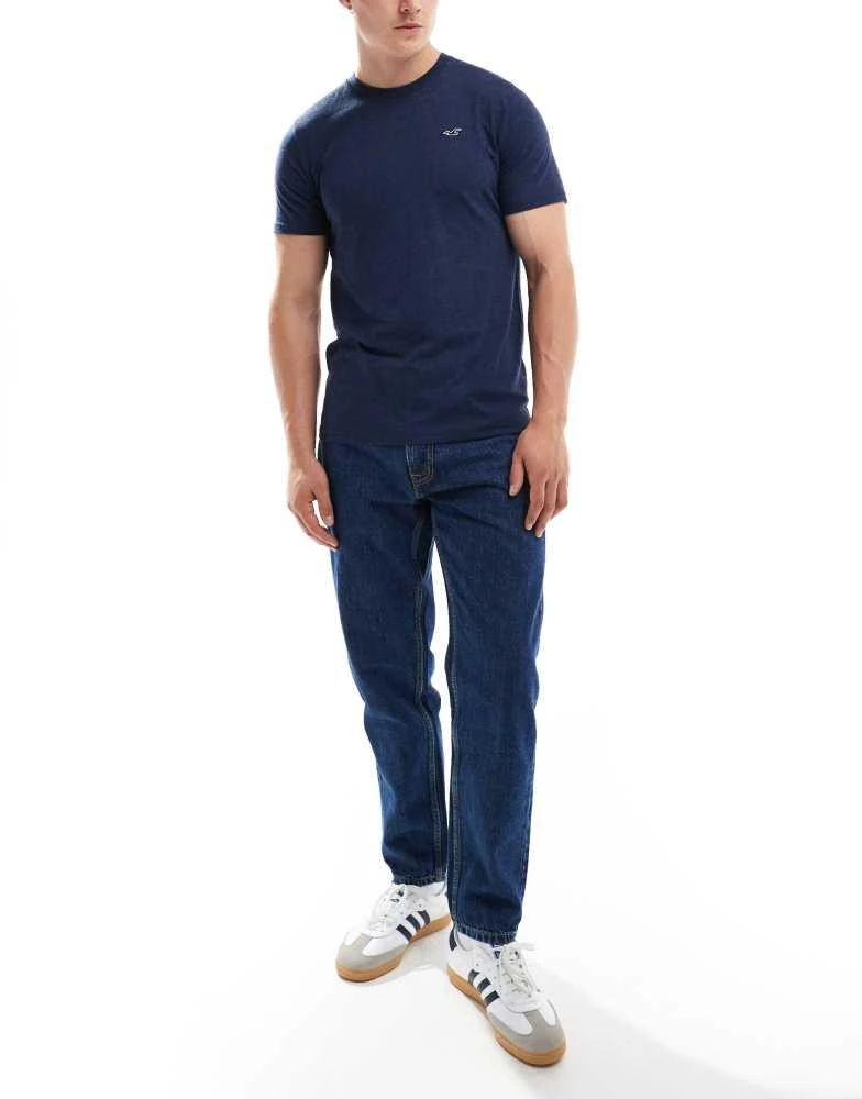 HOLLISTER Hollister 3 pack icon logo t-shirt in shades of blue marl 3