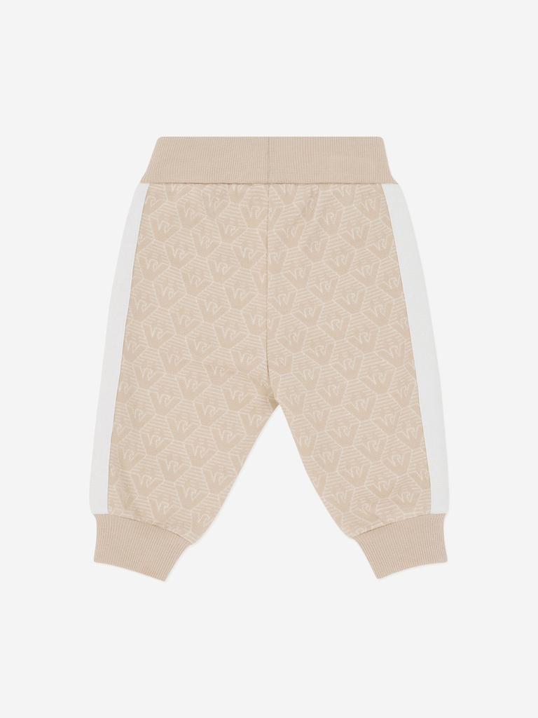 Emporio Armani Baby Boys Logo Joggers in Beige
