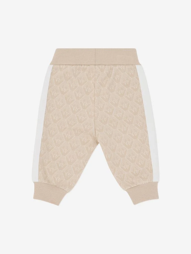 Emporio Armani Baby Boys Logo Joggers in Beige 2