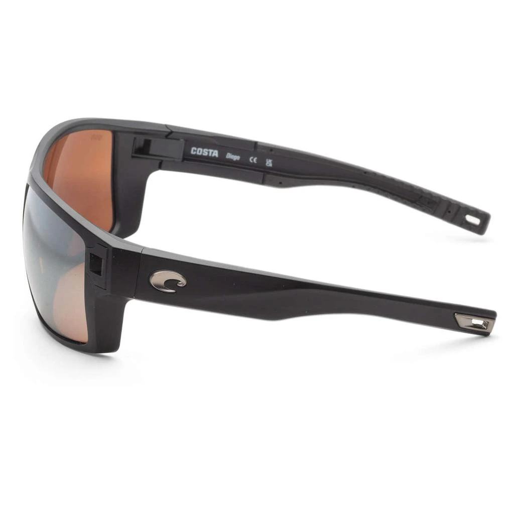 Costa del Mar Costa del Mar Men's Black Rectangular Sunglasses 2