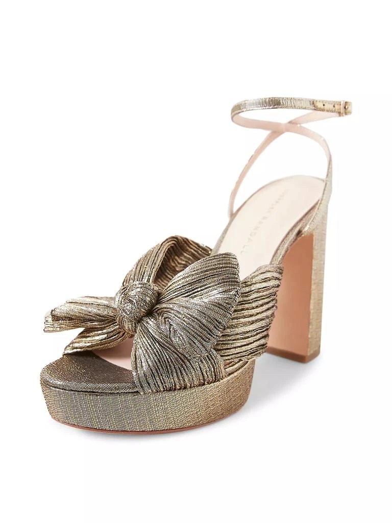 Loeffler Randall Natalia Pleated Platform Sandals 3