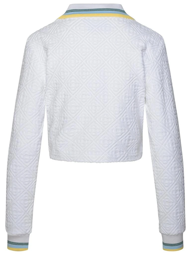 Casablanca Casablanca Logo Embroidered Cropped Bomber Jacket 2