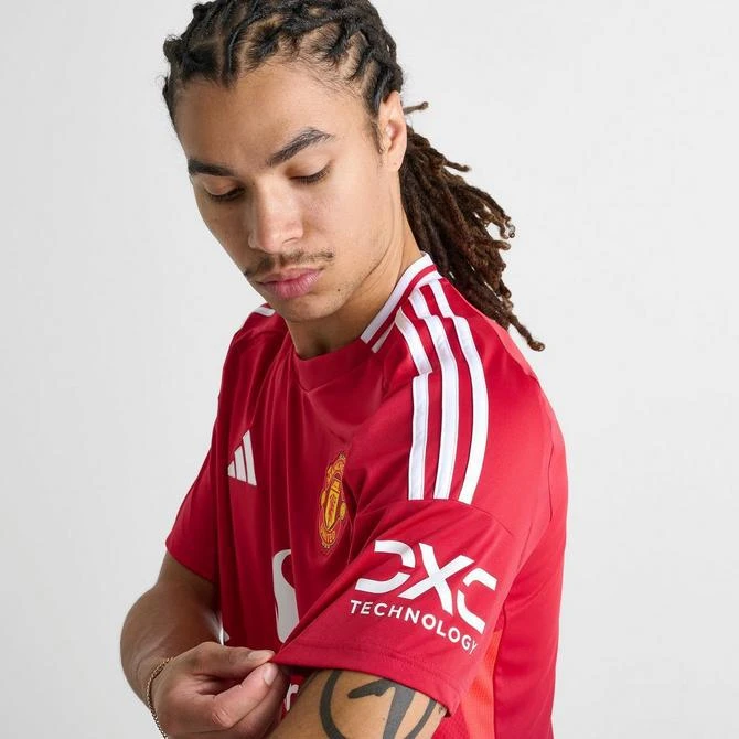 Adidas Men's adidas Manchester United 24-25 Home Replica Soccer Jersey 6
