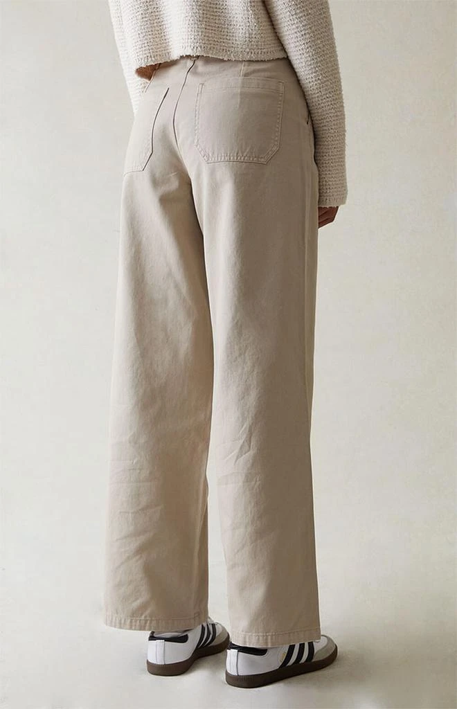 PacSun Tan Wide Leg Trousers 5