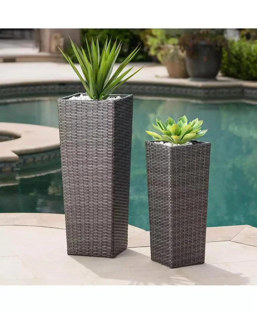 Streamdale Furniture Wicker
Iron Patio Planter Set - Elegant Herb
Flower Pots