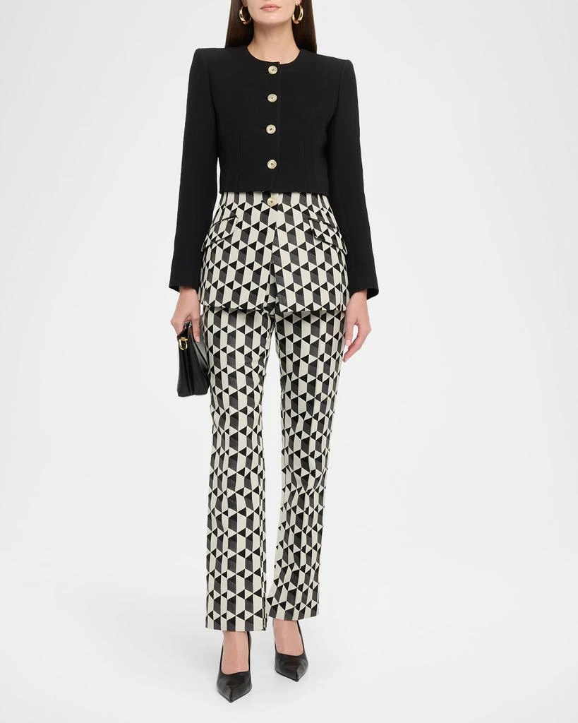 Amir Taghi Laurel Geo Layered Single-Breasted Blazer 2