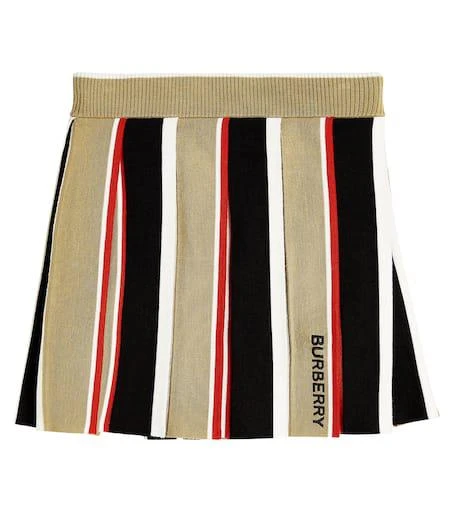 Burberry Amelia Icon Stripe wool skirt 1