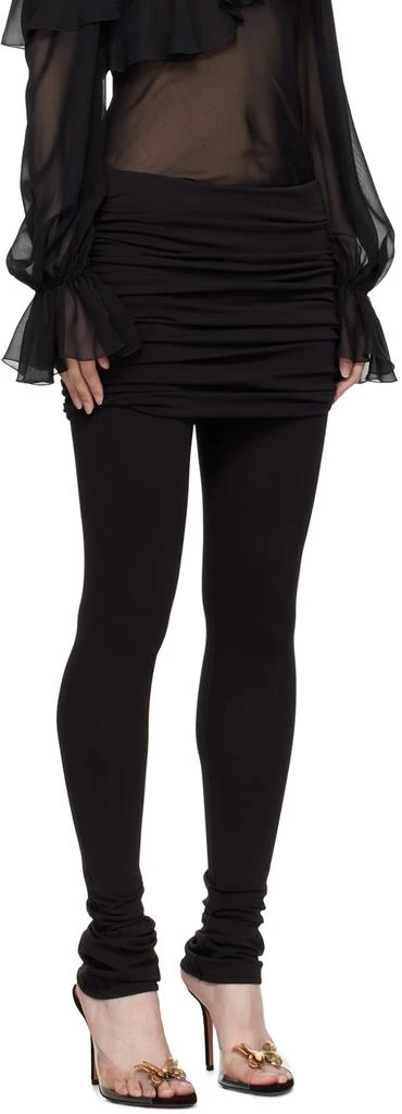 BLUMARINE Black Layered Leggings 2
