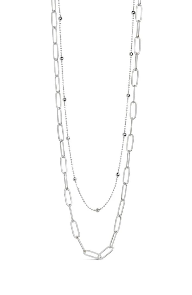 Sterling Forever Leah Layered Chain Necklace 3