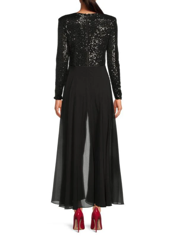 Eliza J Sequin Wide-Leg Jumpsuit 2