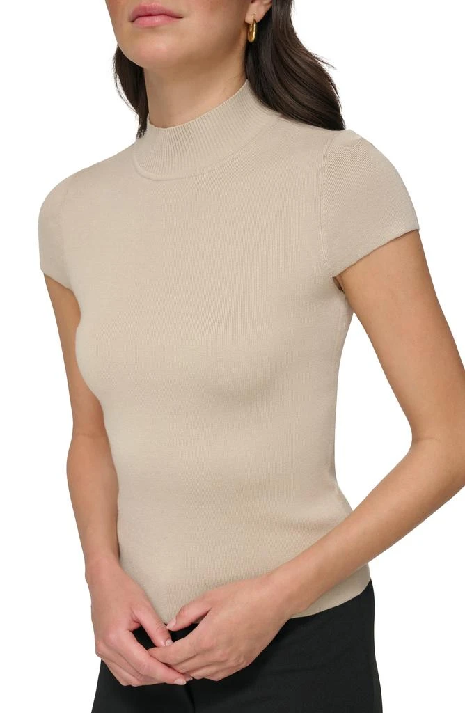 DKNY Cap Sleeve Mock Neck Sweater 4
