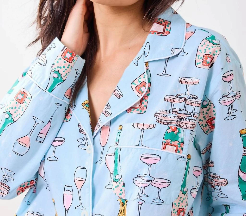 Printfresh Printfresh - Champagne Tower Long Pajama Set 4
