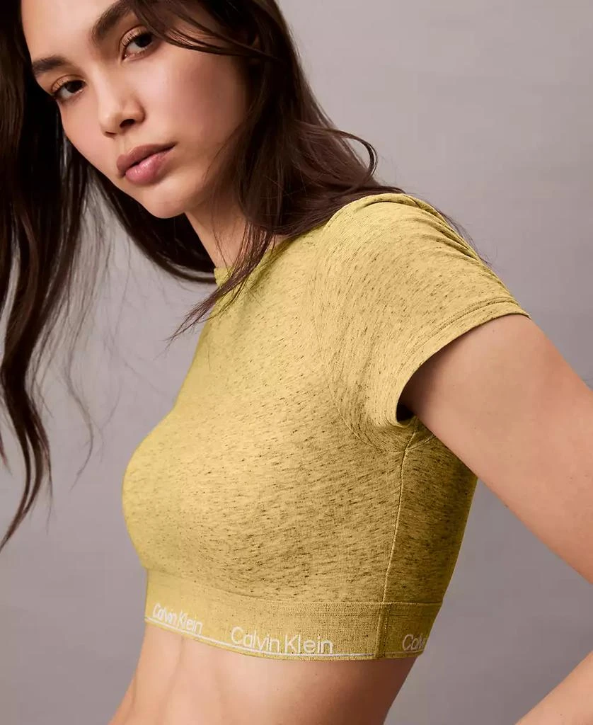 Calvin Klein Women's Icon T-Shirt Logo-Hem Bralette 3