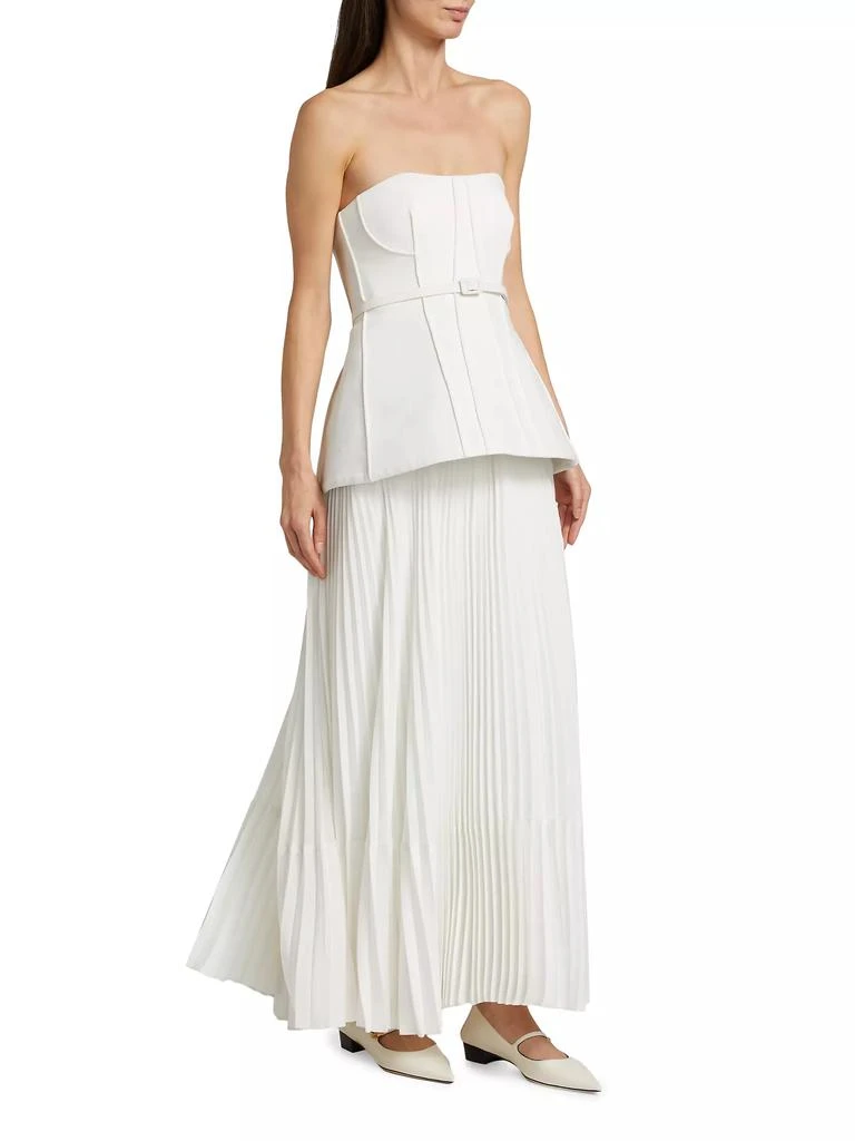 SIMKHAI Prisca Belted Bustier Maxi Dress 4
