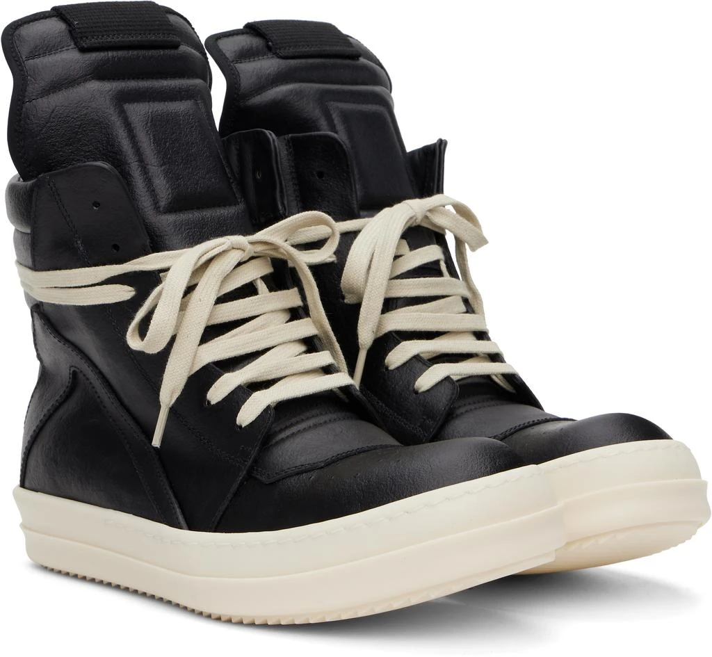Rick Owens Black Hollywood Geobasket Sneakers 4