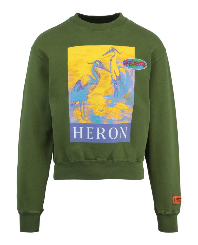 Heron Preston Camouflage Flaming Sleeve Hoodie - Hoodies