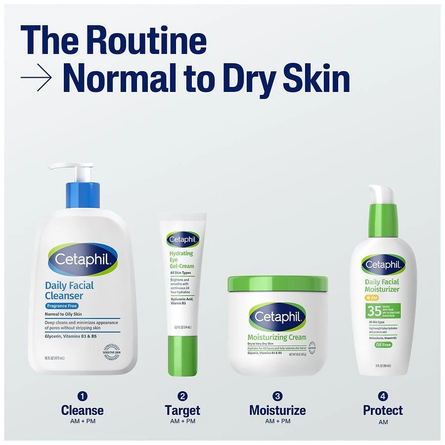 Cetaphil Daily Facial Cleanser, Normal to Oily Skin Fragrance Free 4