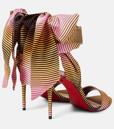 Christian Louboutin Sandale Du Désert 100 crêpe satin sandals 2