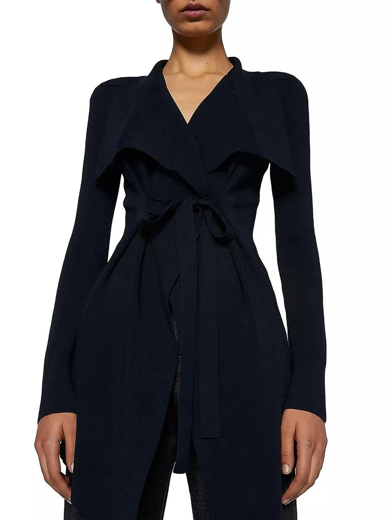 Scanlan Theodore Crepe Knit Draped Jacket 3