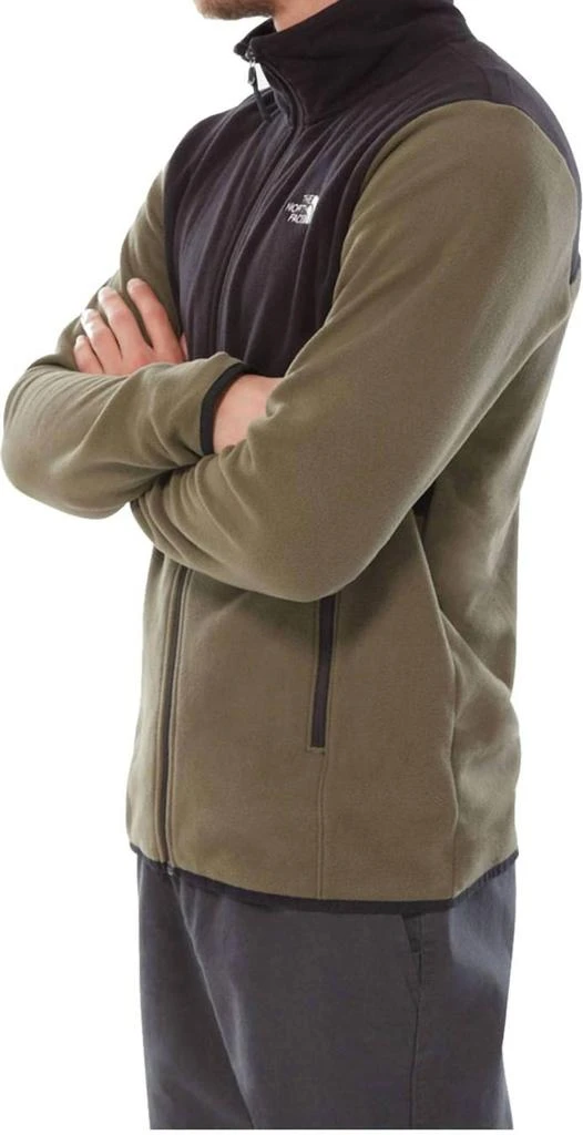The North Face Tka Glacier Full Zip Jacket In New Taupe Green/tnf Black 2