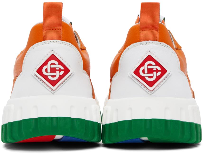 Casablanca Orange & White 'The Court' Sneakers