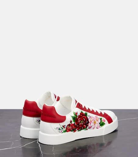 Dolce
Gabbana Floral leather sneakers 2