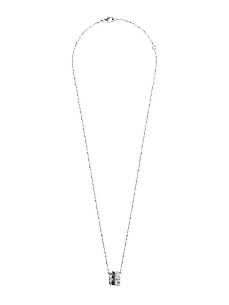 Boucheron Unisex Quatre Black Edition 18K White Gold, 0.24 TCW Diamond & PVD Pendant Necklace 1