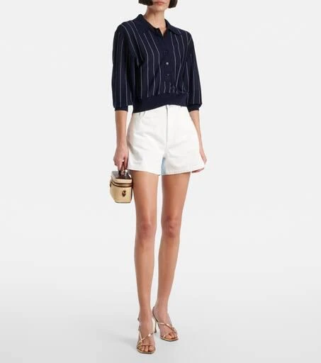 Stella McCartney Falabella Mini raffia tote bag 5