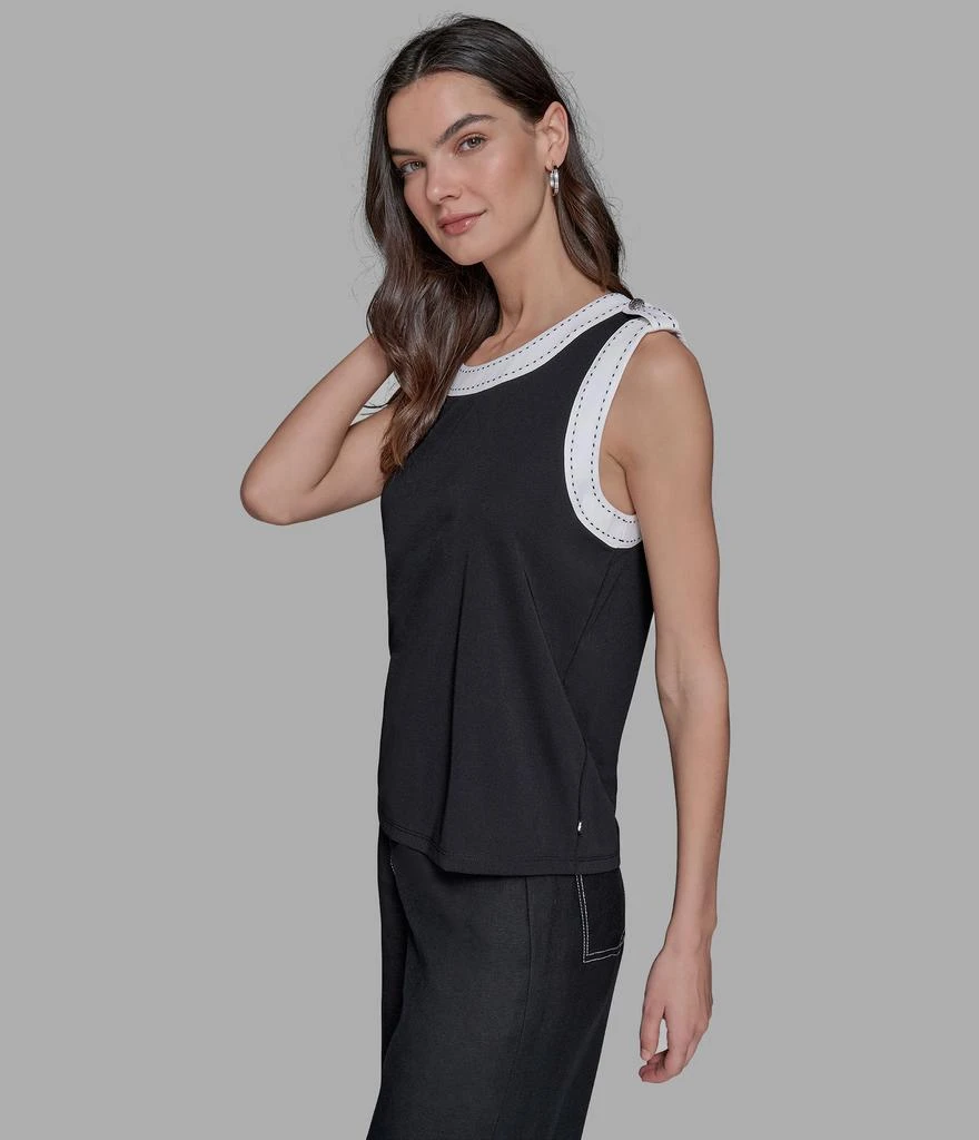 Karl Lagerfeld Paris TANK TOP WITH BUTTON 4