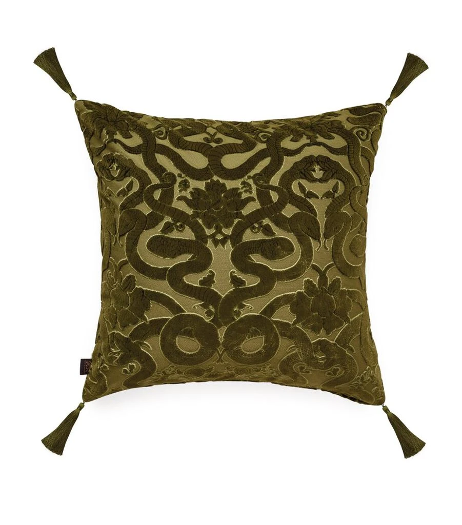 House of Hackney Large Velvet Anaconda Cushion (60cm x 60cm) 1