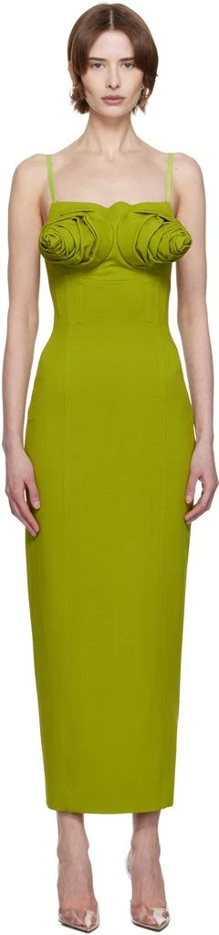 Jean Paul Gaultier Green 'The Conical Bra Cup' Maxi Dress 1