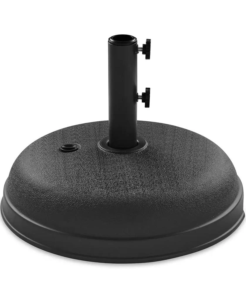 Best Choice Products Fillable Plastic Patio Umbrella Base Stand, Pole Holder w/ Adjustment Knob, Round Dome