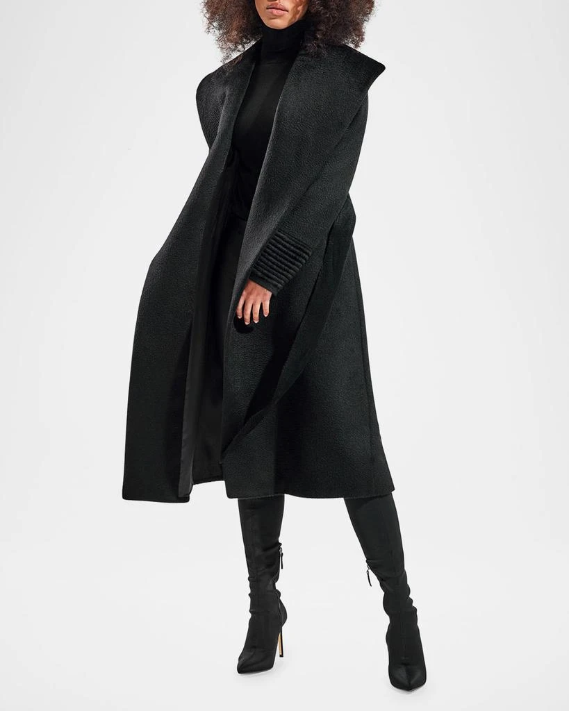 Sentaler Belted Suri Alpaca Long Wrap Coat 2